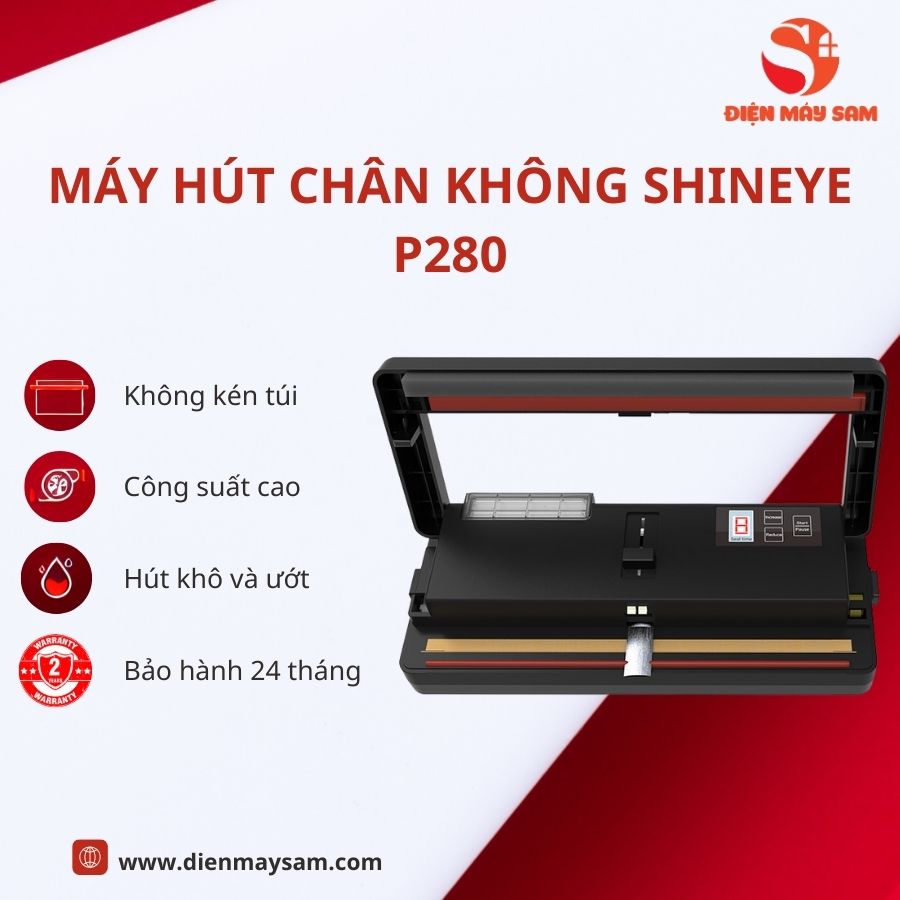Máy hút chân không ShineYe P280 không kén túi -  Hàng chính hãng