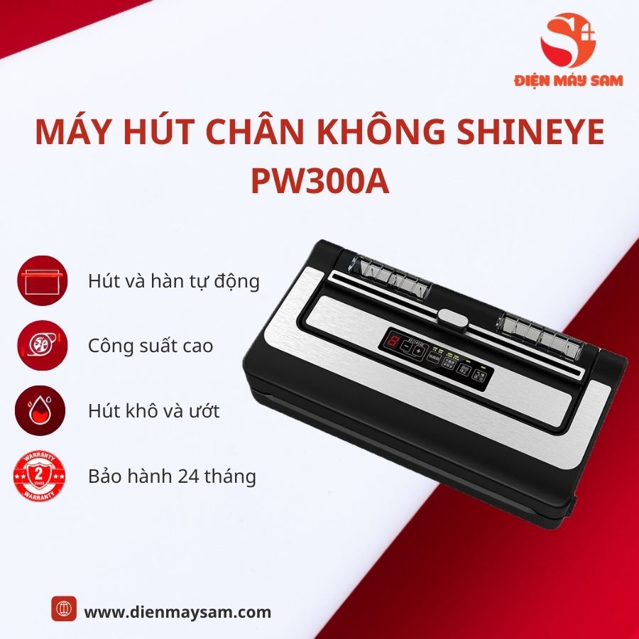 Máy hút chân không PW300 không kén túi - Hàng chính hãng