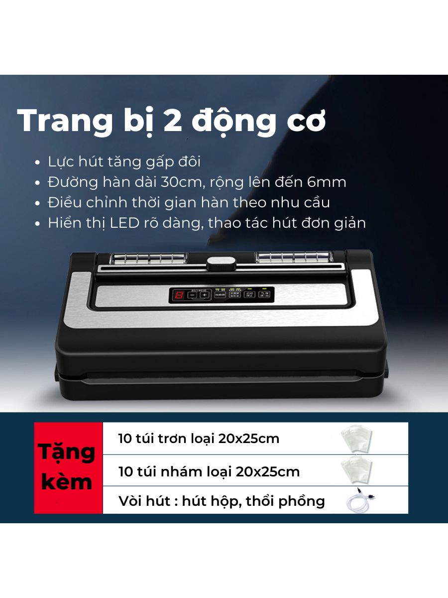 Máy hút chân không PW300 không kén túi - Hàng chính hãng